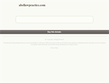 Tablet Screenshot of abellawpractice.com
